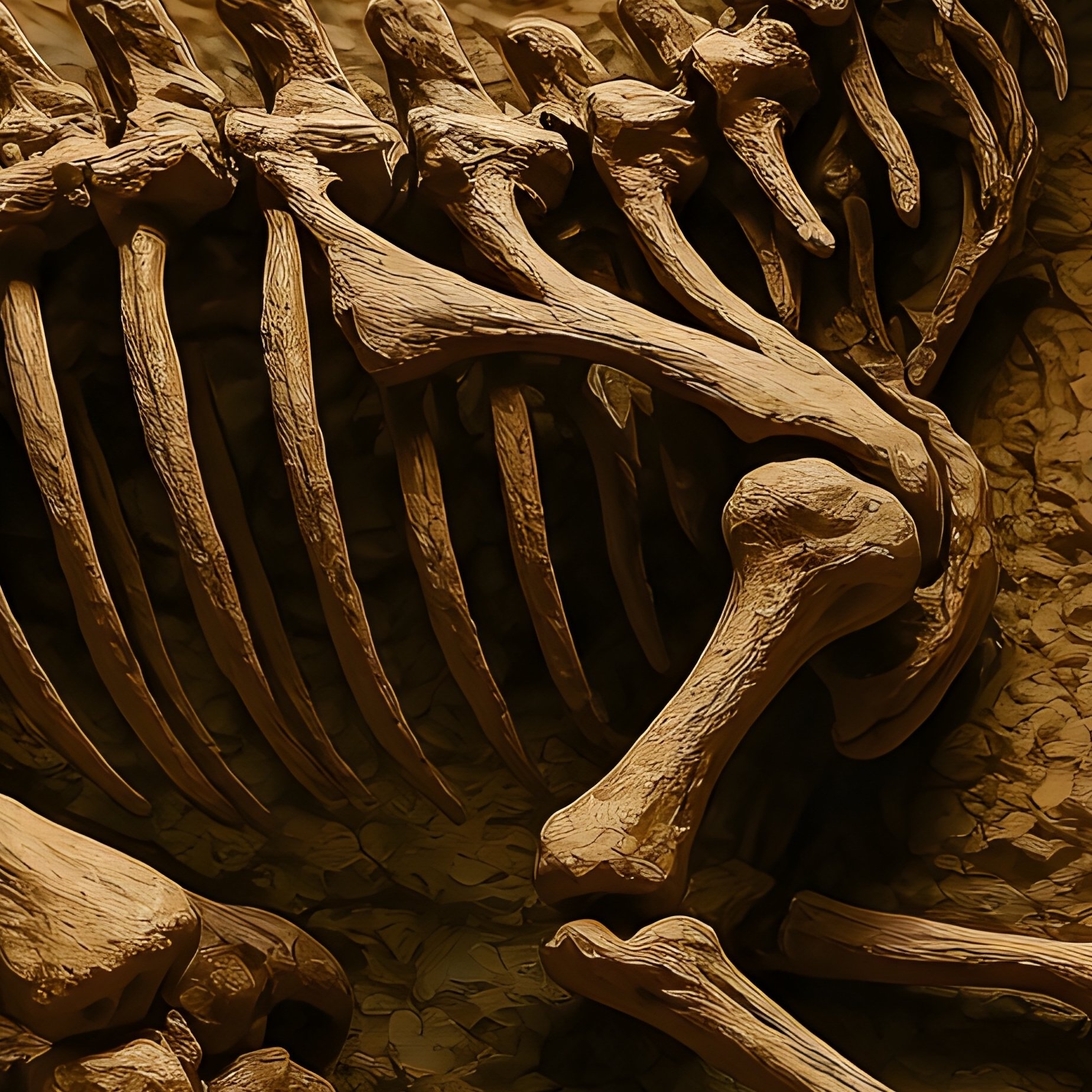 Dinosaurier Psittacosaurus Fossil - Full Resolution Quality Preview