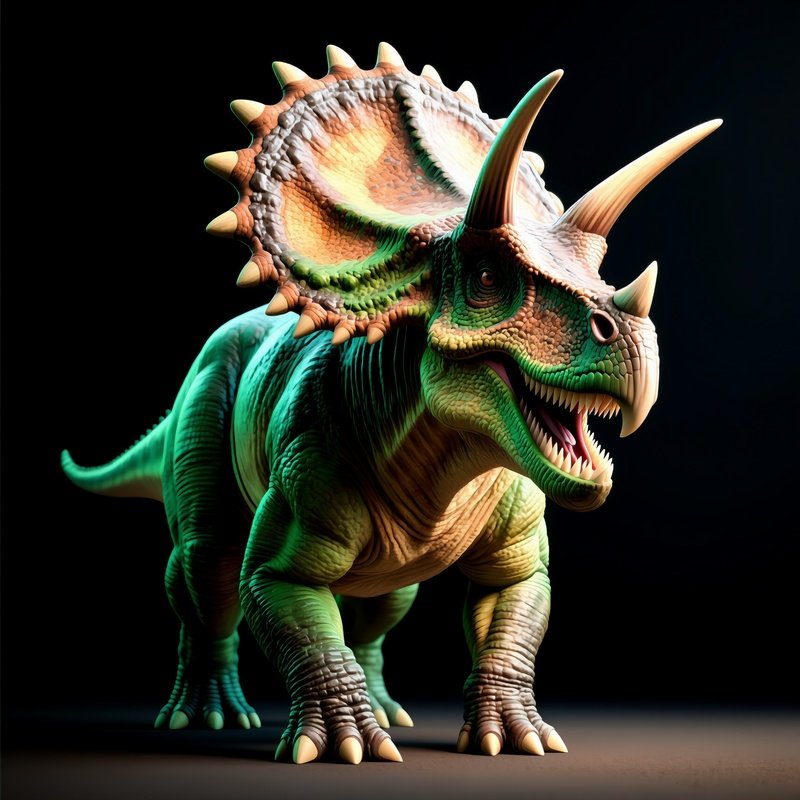 Dinosaurier Torosaurus 3D Rendering