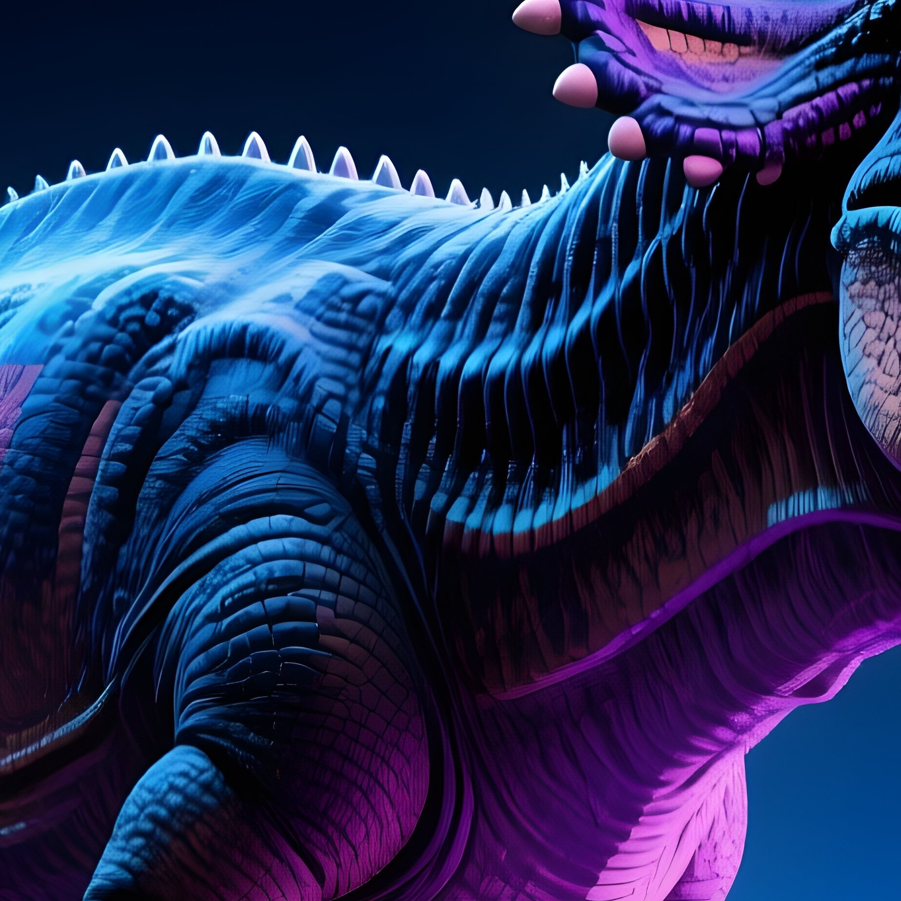 Dinosaurier Torosaurus Illustration Science Fiction - Full Resolution Quality Preview