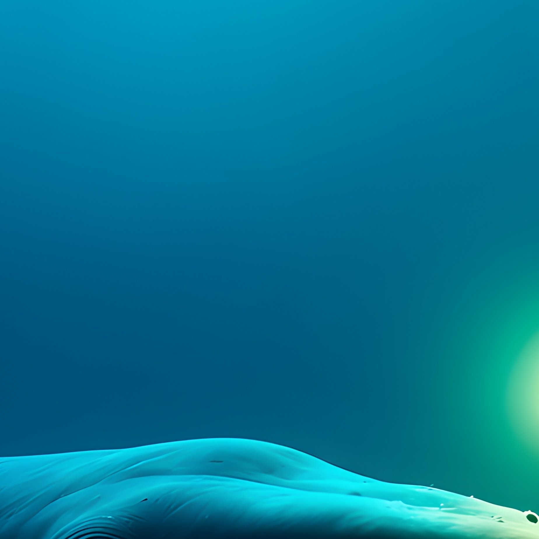 Diver With Light Orb Underwater Interacting With Whale - Full Resolution Quality Preview