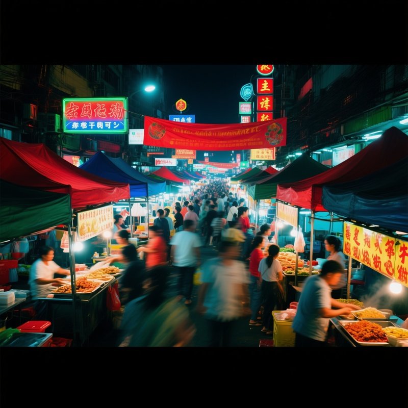 Documentary Cinematic Style Night Market