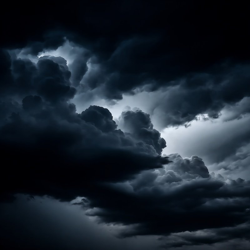 Dramatic Sky Filled With Dark Clouds Storm Clouds