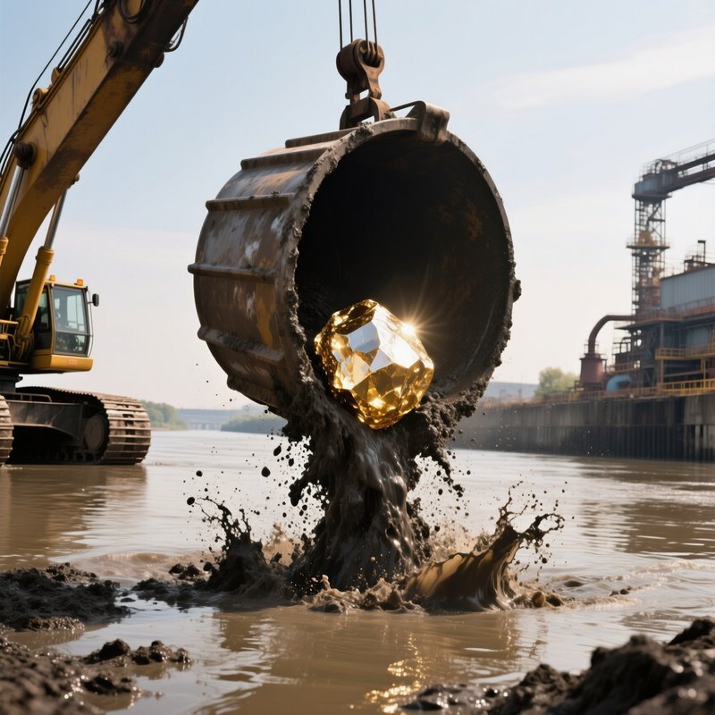Dredge Bucket Extracts Record Breaking Nugget