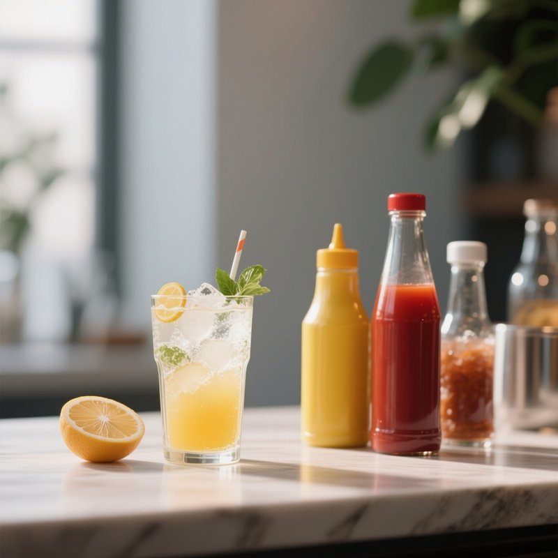 🥤 Drinks & Condiments (Atmosphere  Refreshing, Detail Oriented)