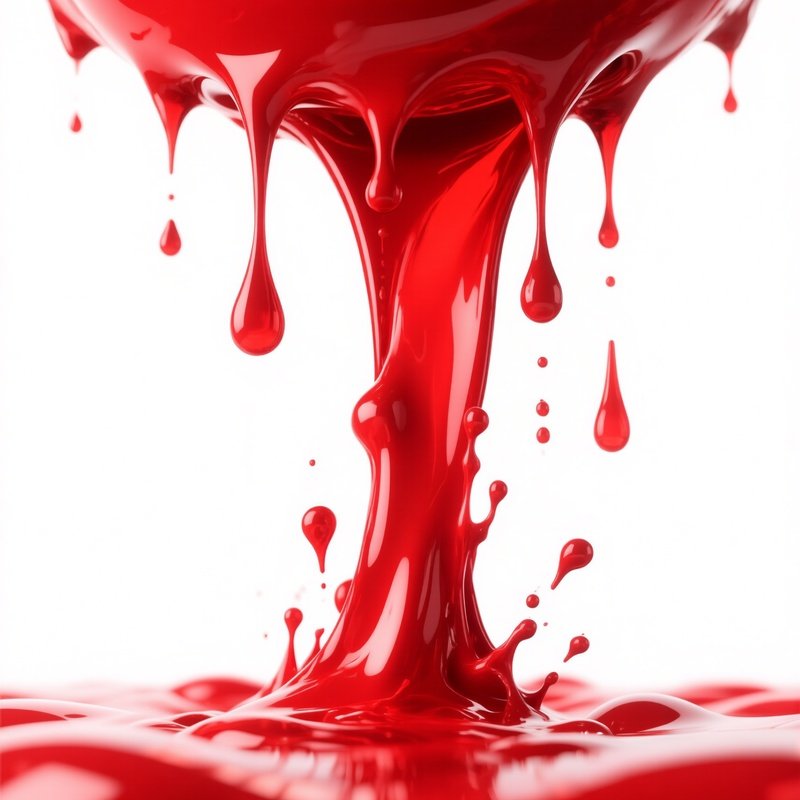 Dripping Red Liquid Dripping Red