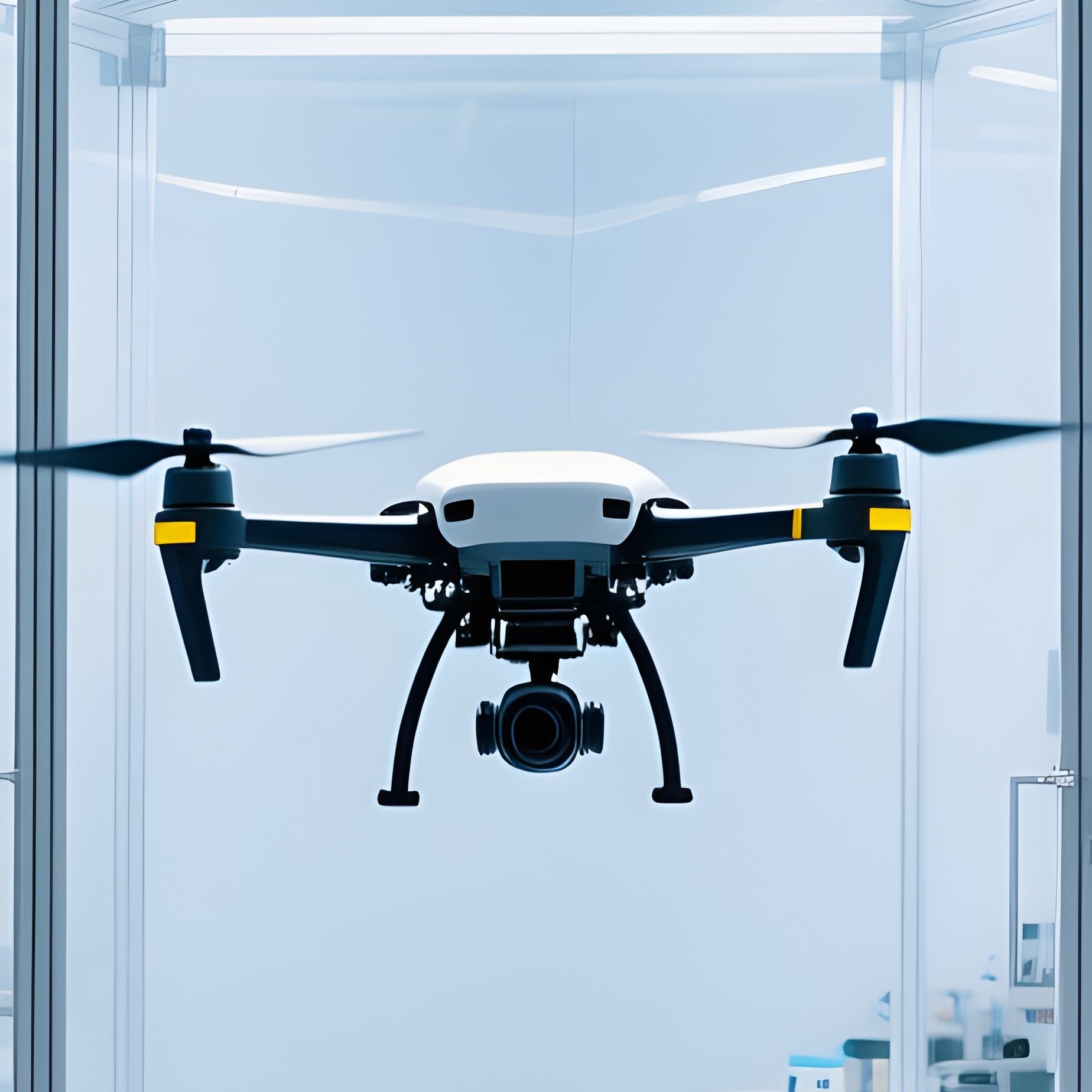 Drone Testing Indoor Cage - Full Resolution Quality Preview