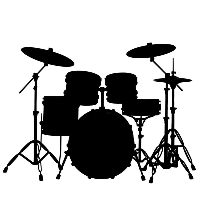 Drum Set Silhouette Drum Set