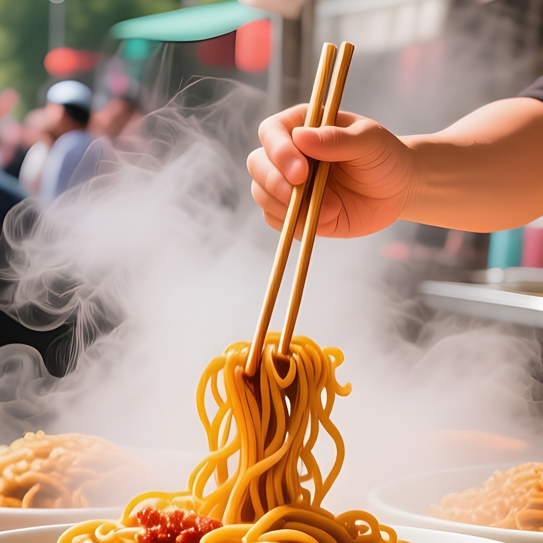 Dry Noodles Rice Plates 1 - Full Resolution Quality Preview