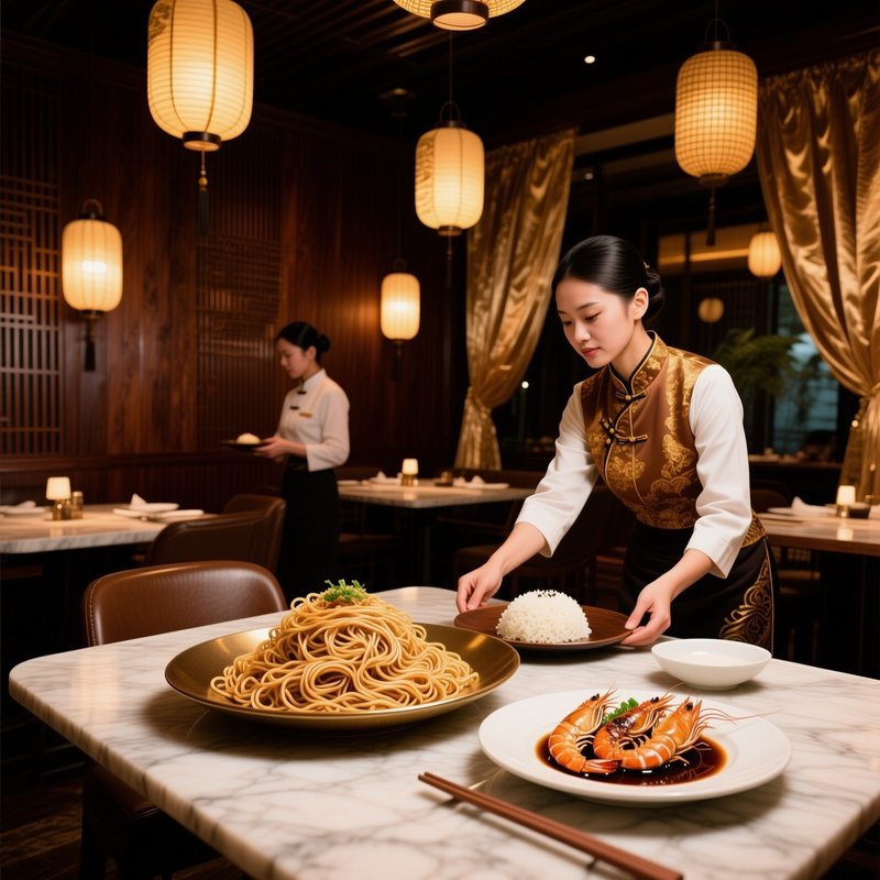 Dry Noodles Rice Plates 4