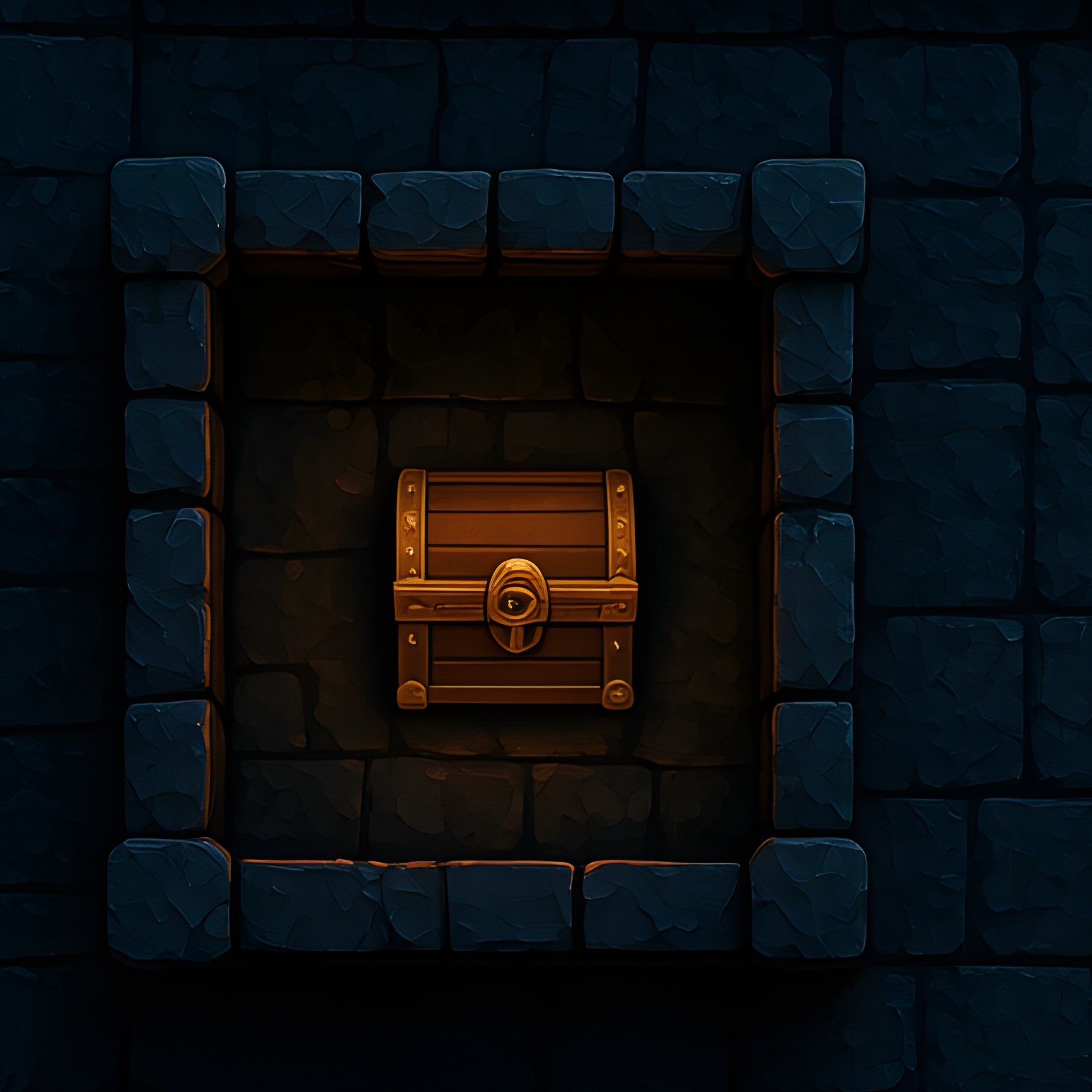 Dungeon Map Square Rooms Corridors Top Down - Full Resolution Quality Preview