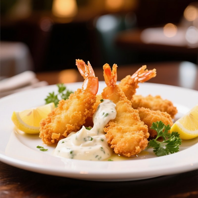 Ebi Fry Breaded Deep Fried Shrimp With Tartar Sauce