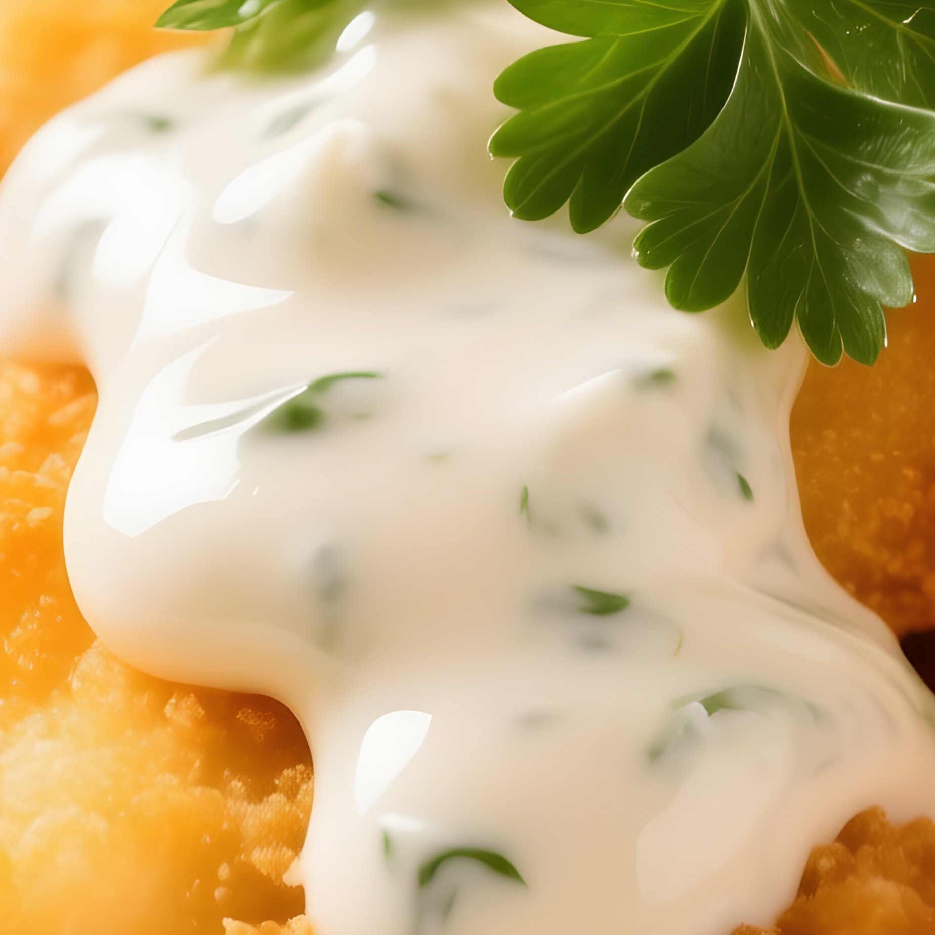 Ebi Fry Breaded Deep Fried Shrimp With Tartar Sauce - Full Resolution Quality Preview