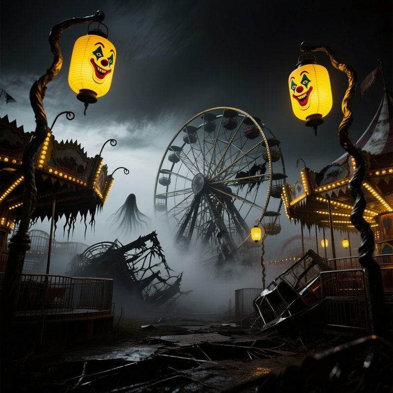 Eerie Carnival At Midnight