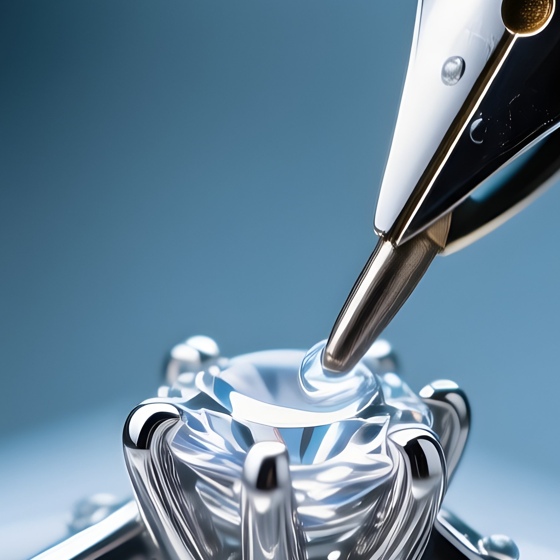 Electroplating Pen Applying Rhodium To Ring Prongs - Full Resolution Quality Preview