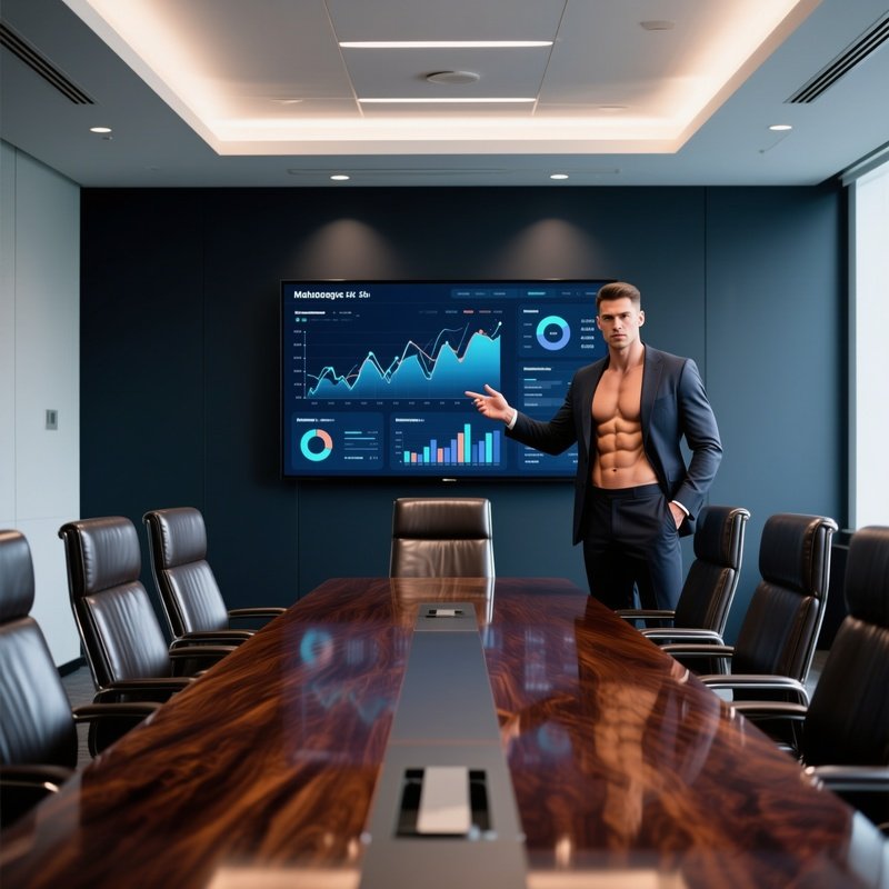 Elegant Corporate Boardroom With Six Pack Executive