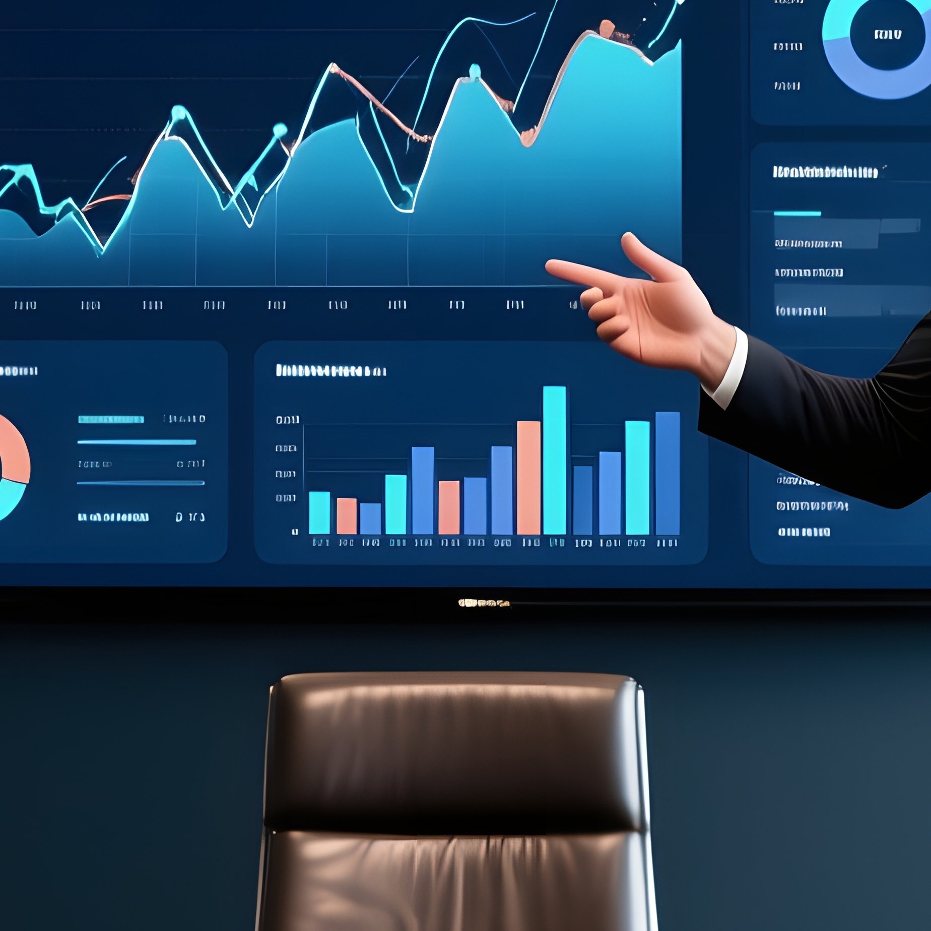 Elegant Corporate Boardroom With Six Pack Executive - Full Resolution Quality Preview