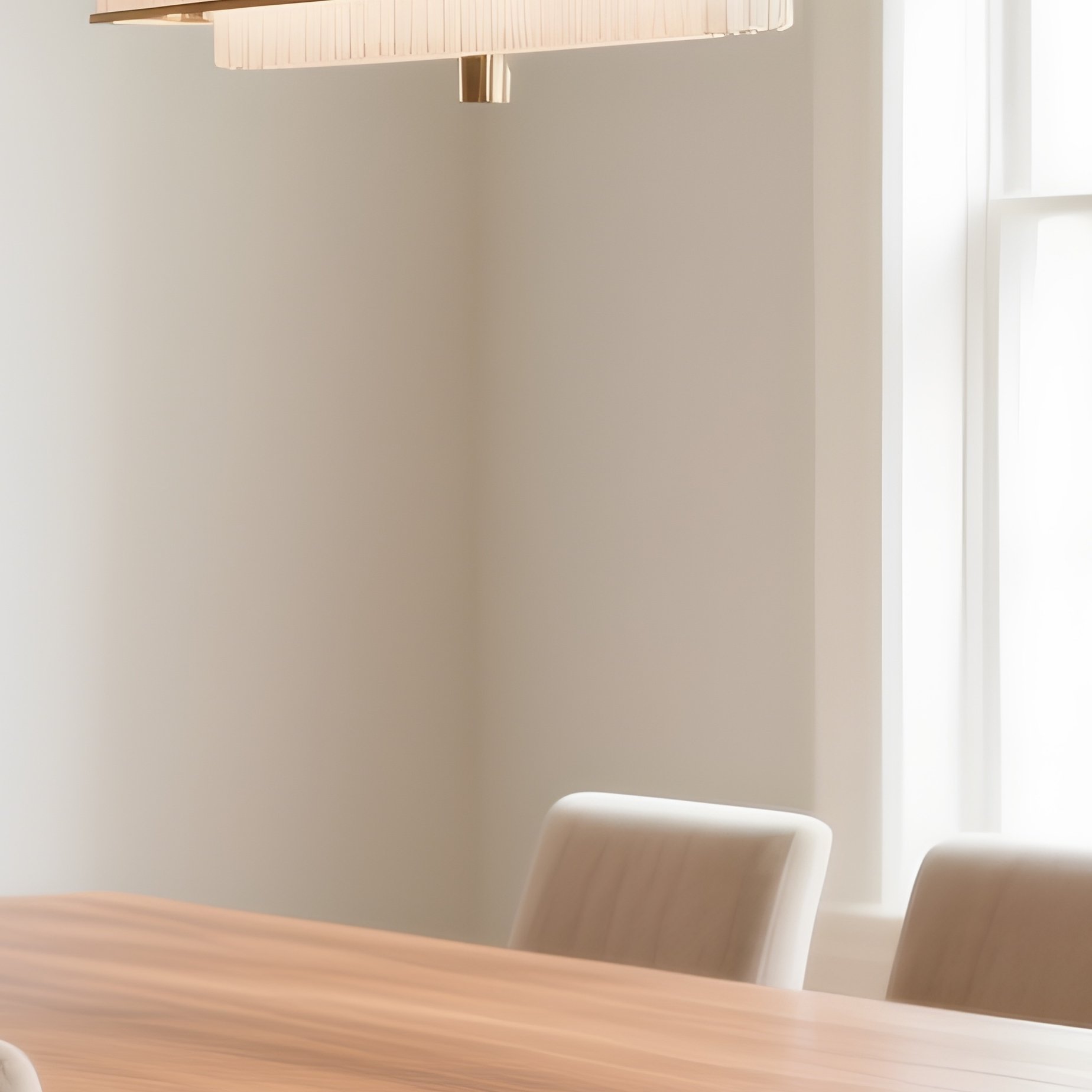 Elegant Dining Room Oak Table Chandelier - Full Resolution Quality Preview