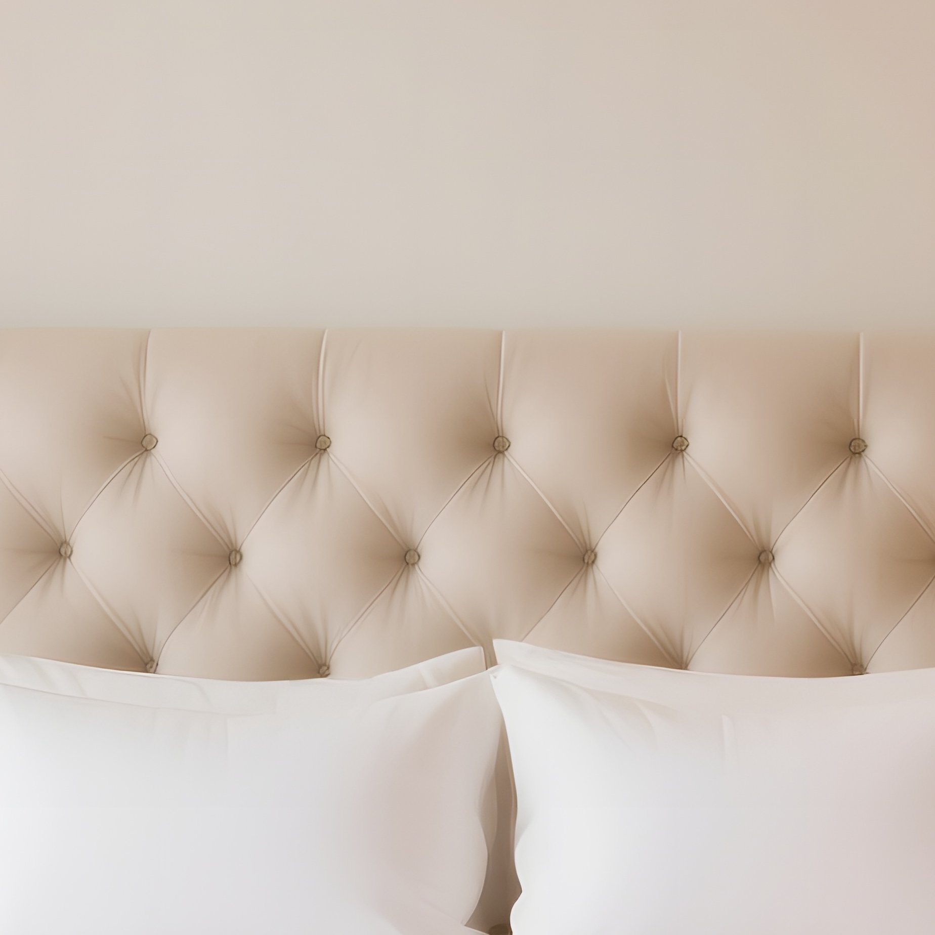 Elegant Hotel Bedroom Plush Bed Nightstands Textiles - Full Resolution Quality Preview