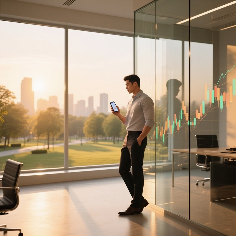 Elegant Loft Office Golden Hour