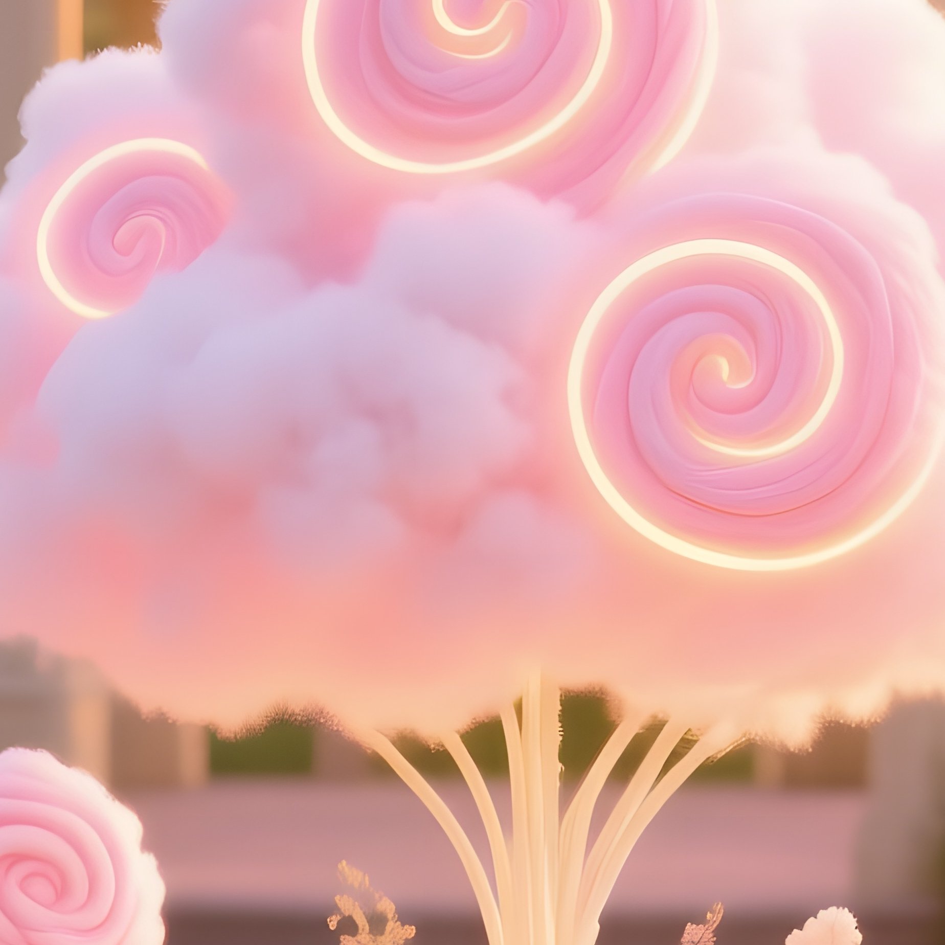 Elegant Tea Party Garden Gazebo Golden Hour - Full Resolution Quality Preview