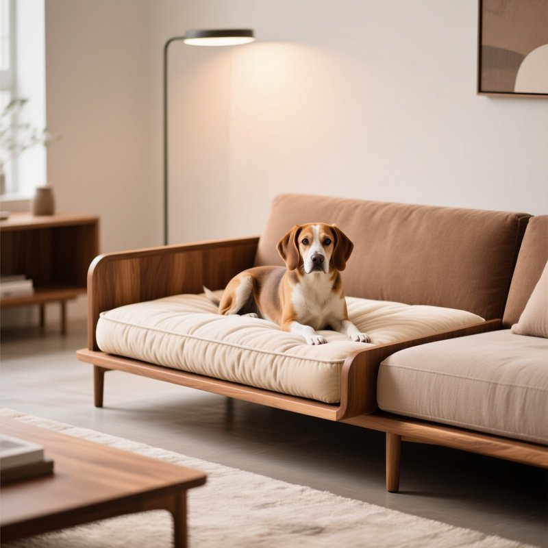 Elevated Dog Bed In Living Room