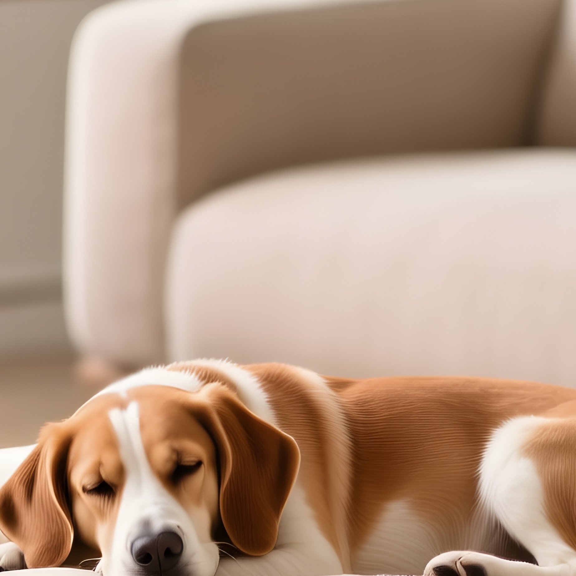 Elevated Dog Bed In Living Room - Full Resolution Quality Preview
