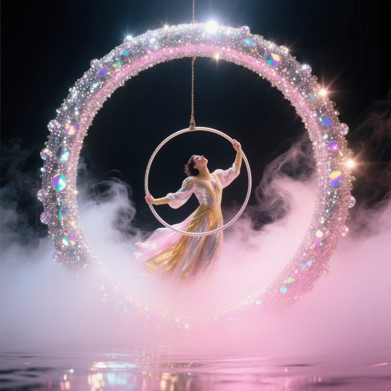 Emerging Performer Glitter Hoop Fog