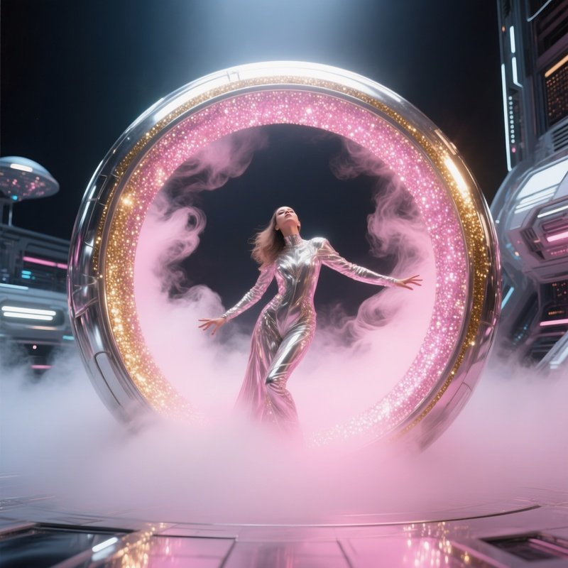 Emerging Performer Glitter Hoop Fog Sci Fi