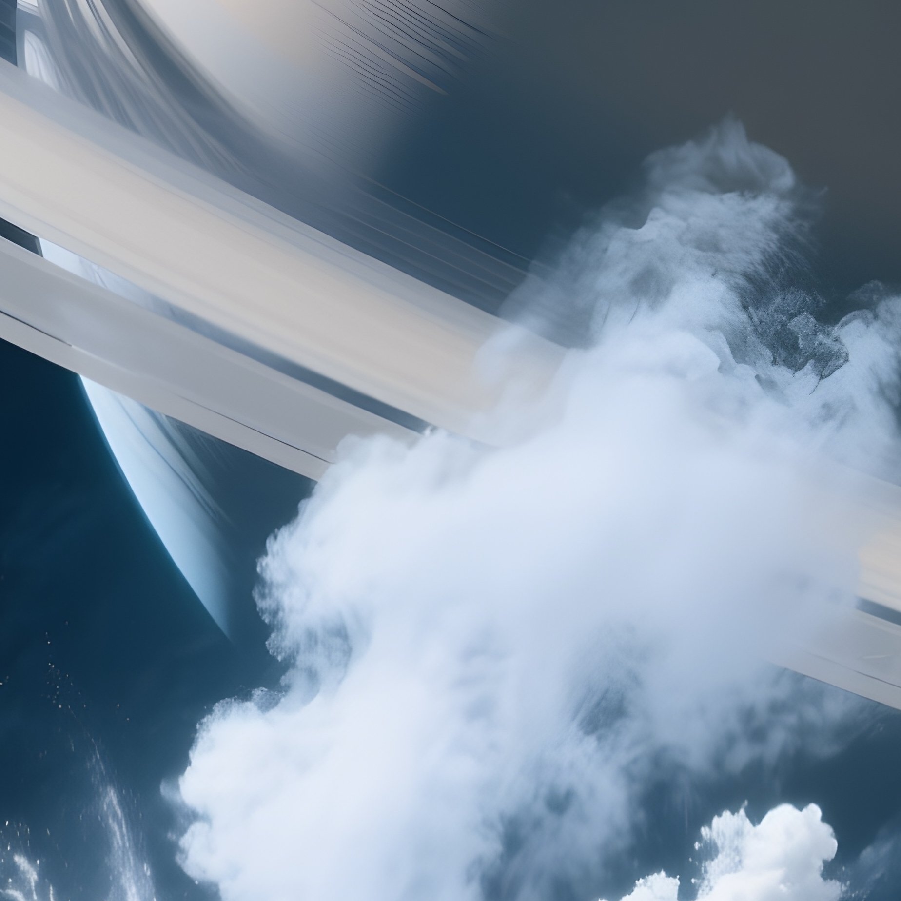 Enceladus Geyser Backlight Saturn Rings - Full Resolution Quality Preview