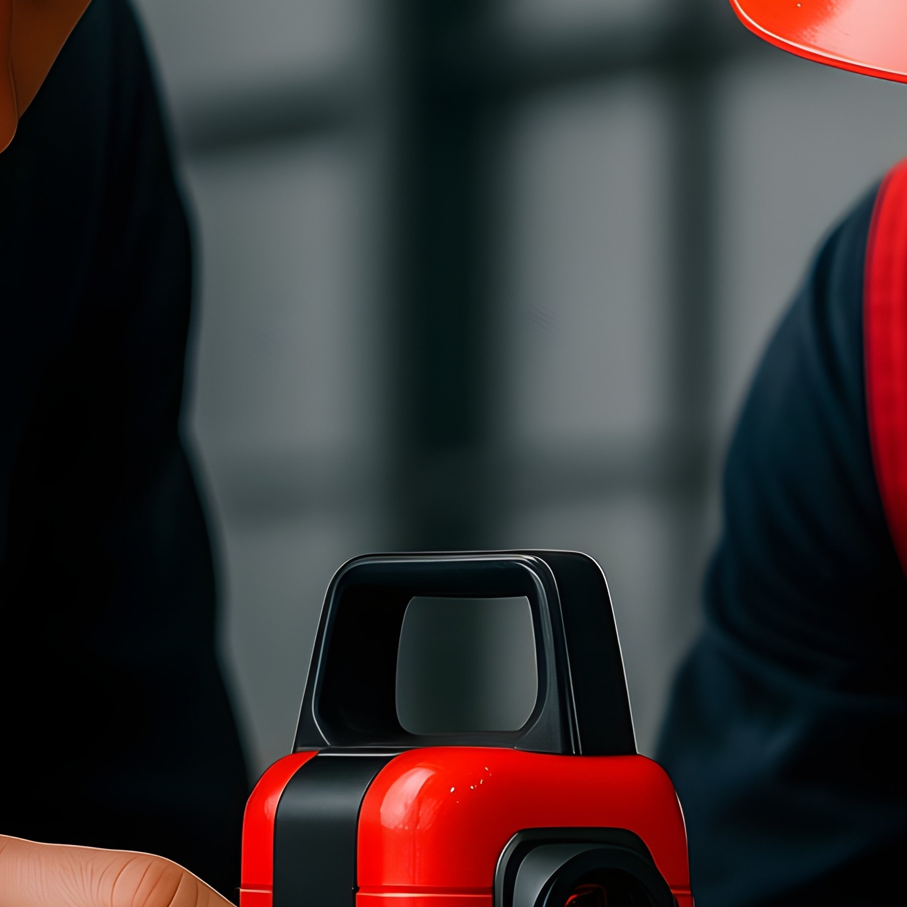 Engineers Measuring Alignment Laser Level - Full Resolution Quality Preview