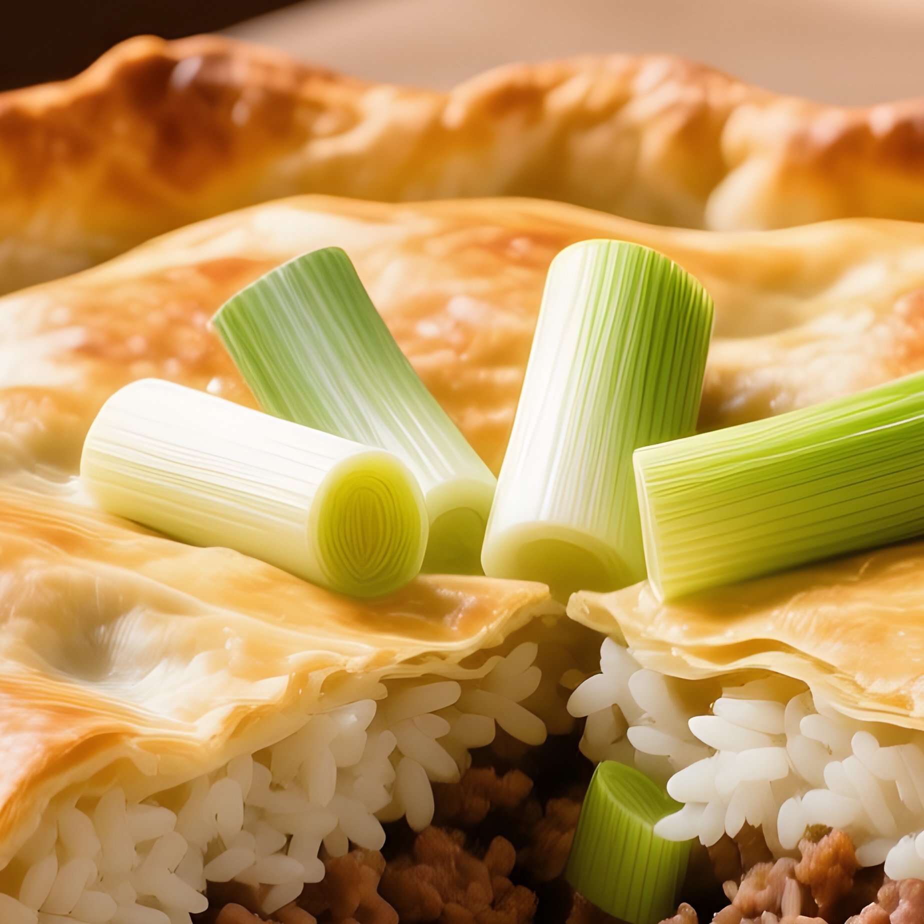 Epirus Style Kreatopita Meat Pie - Full Resolution Quality Preview