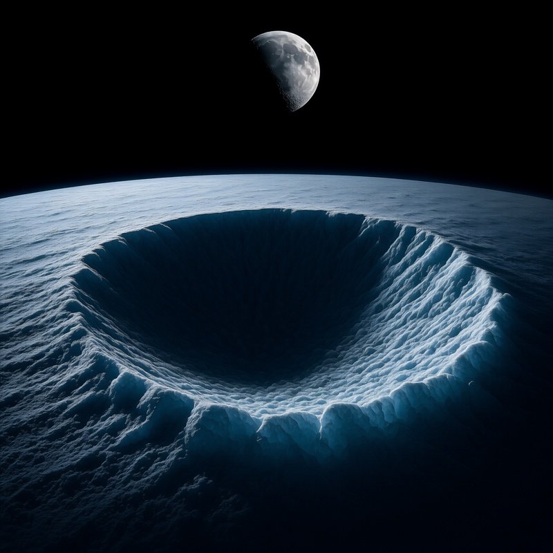Eternal Shadow Moon South Pole