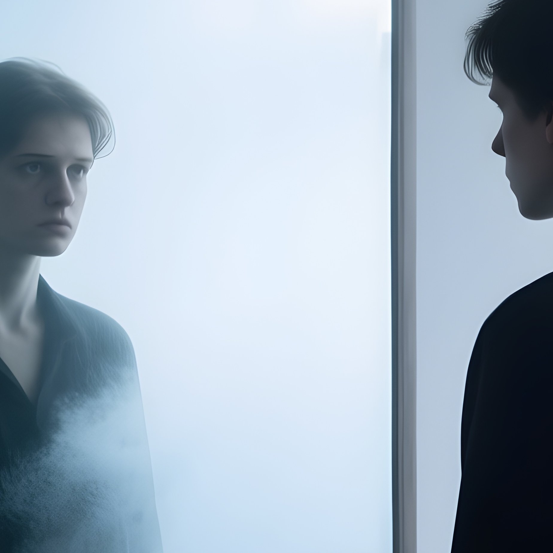 Everyday Symbolic Scene Mirror Reflection Of Person - Full Resolution Quality Preview