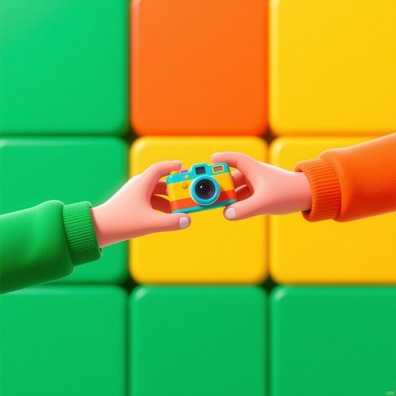 Exchange Of A Camera Between Two Hands Exchange Camera