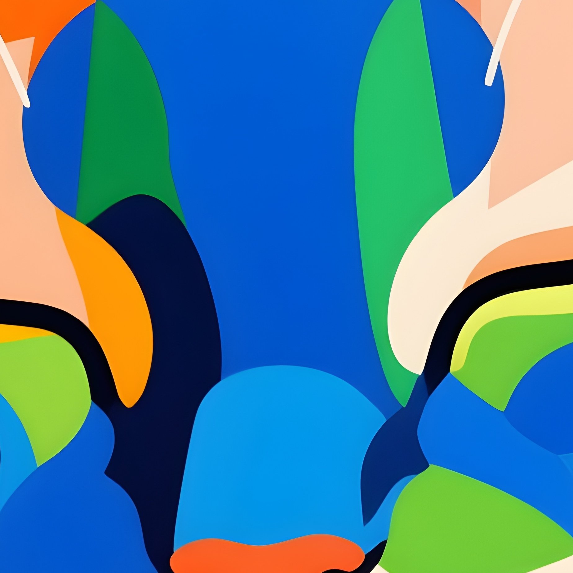 Exotic Shorthair Abstract One Eye Open - Full Resolution Quality Preview