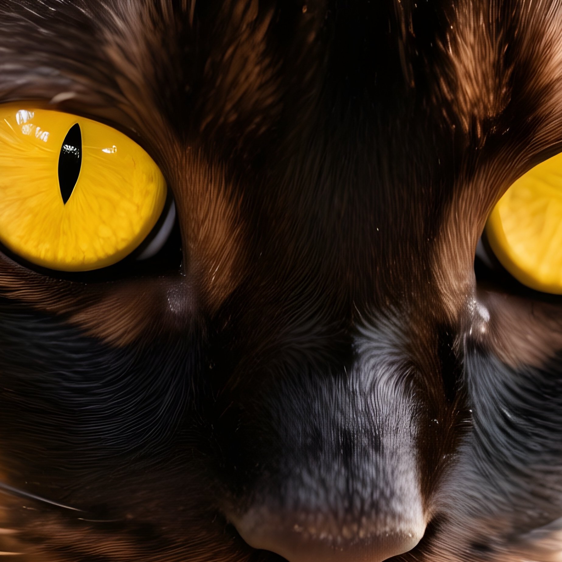 Exotic Shorthair Cat Staring Intensely At Bug Or Light Reflection - Full Resolution Quality Preview