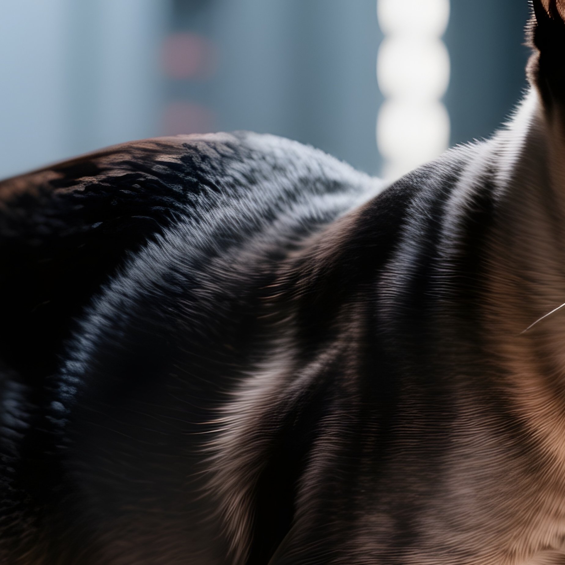 Exotic Shorthair Cat Tail Flicking Intense Focus Science Fiction - Full Resolution Quality Preview