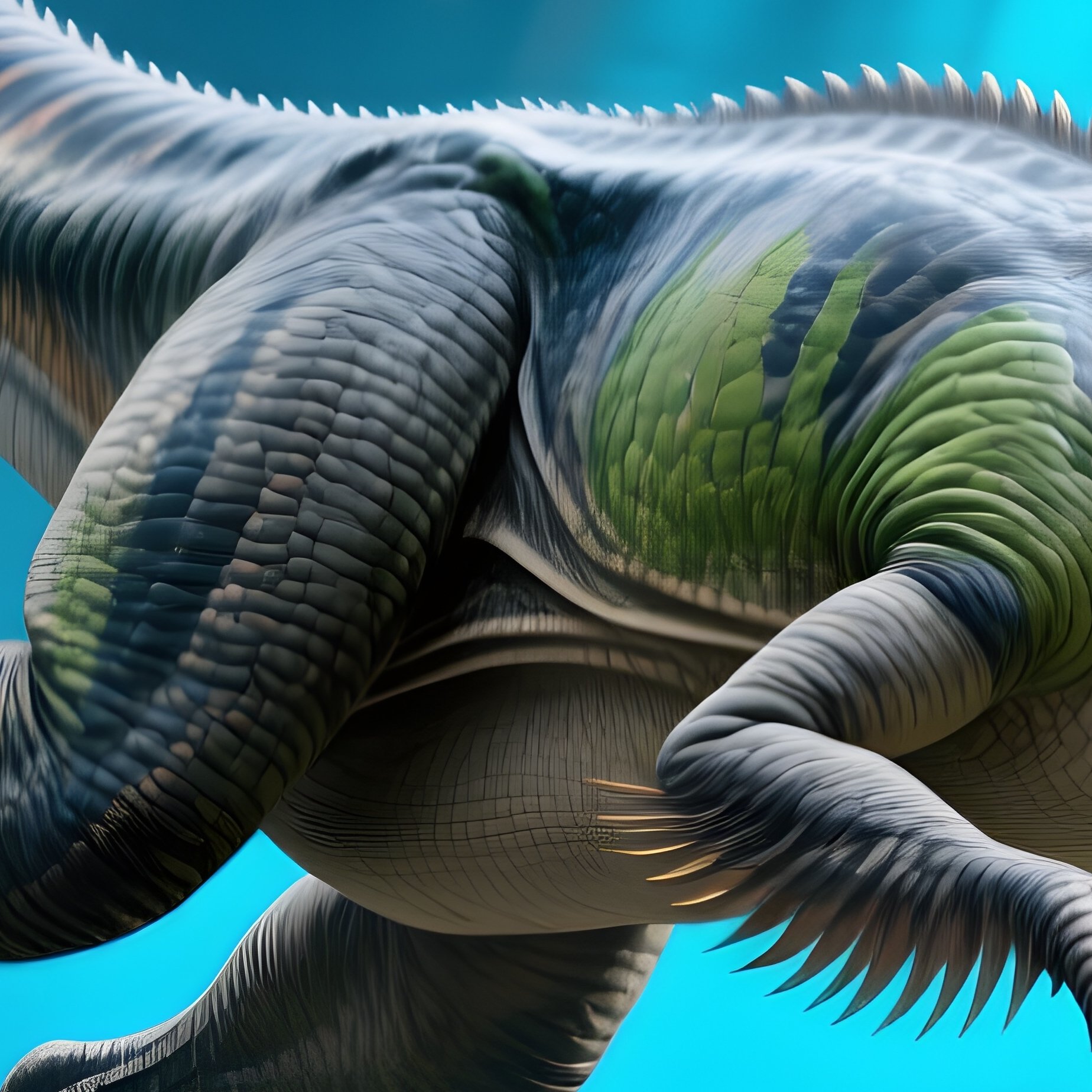 Falcarius Dinosaur Animated Science Fiction - Full Resolution Quality Preview