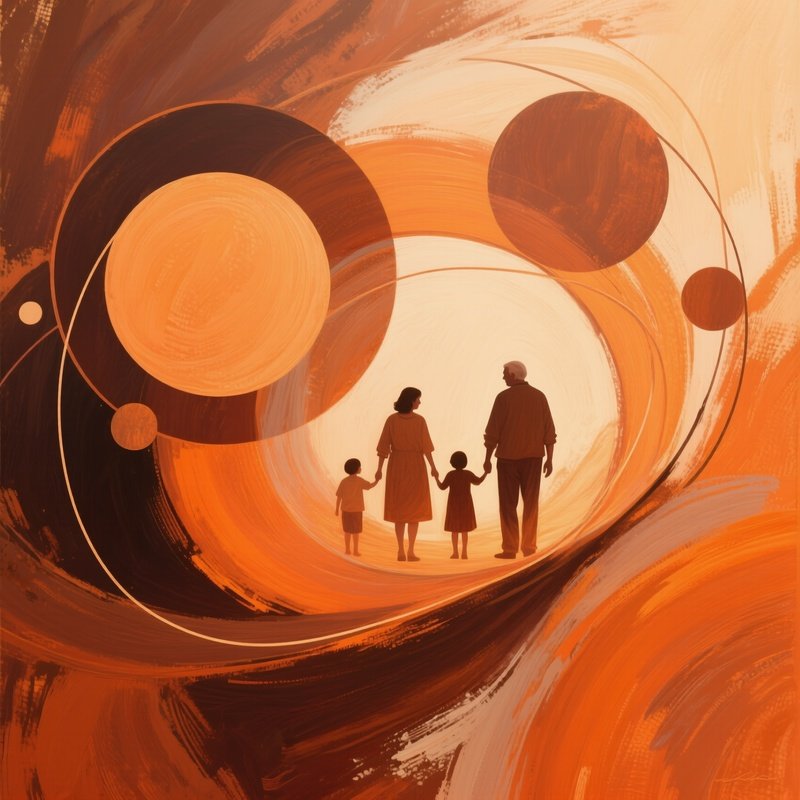 Family Generations Abstract Concept