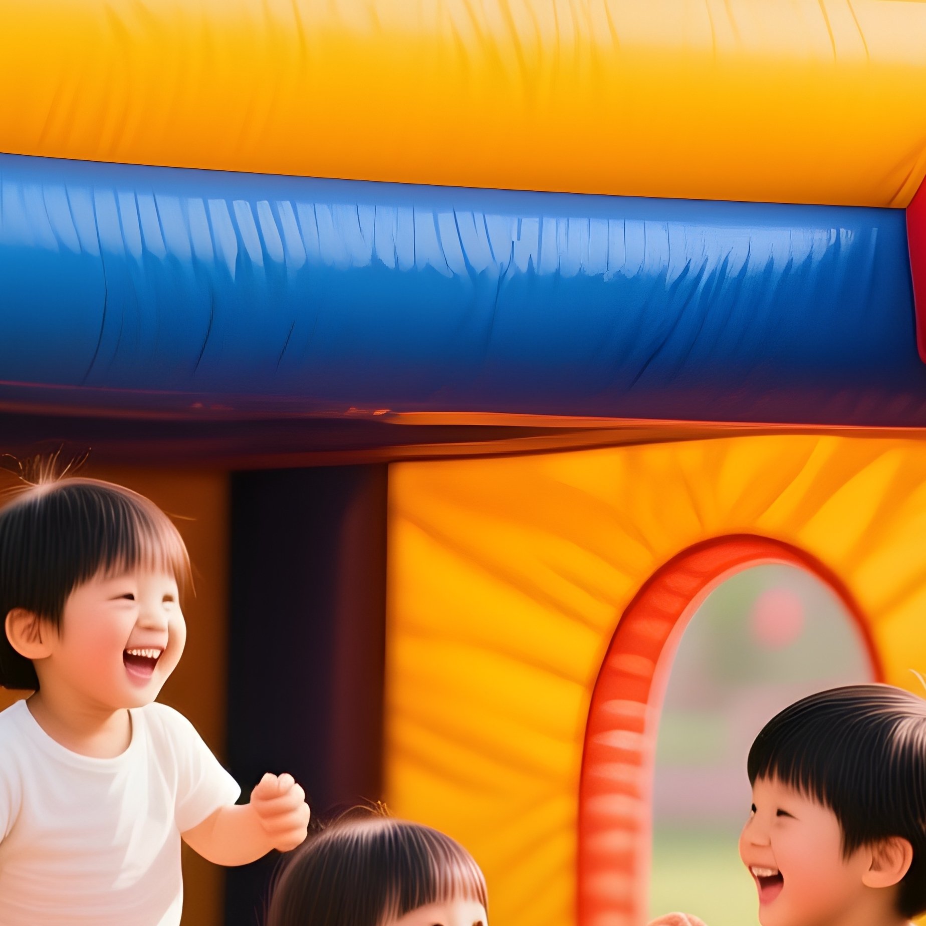 Family Watching Children Play In Multilevel Play Structure - Full Resolution Quality Preview