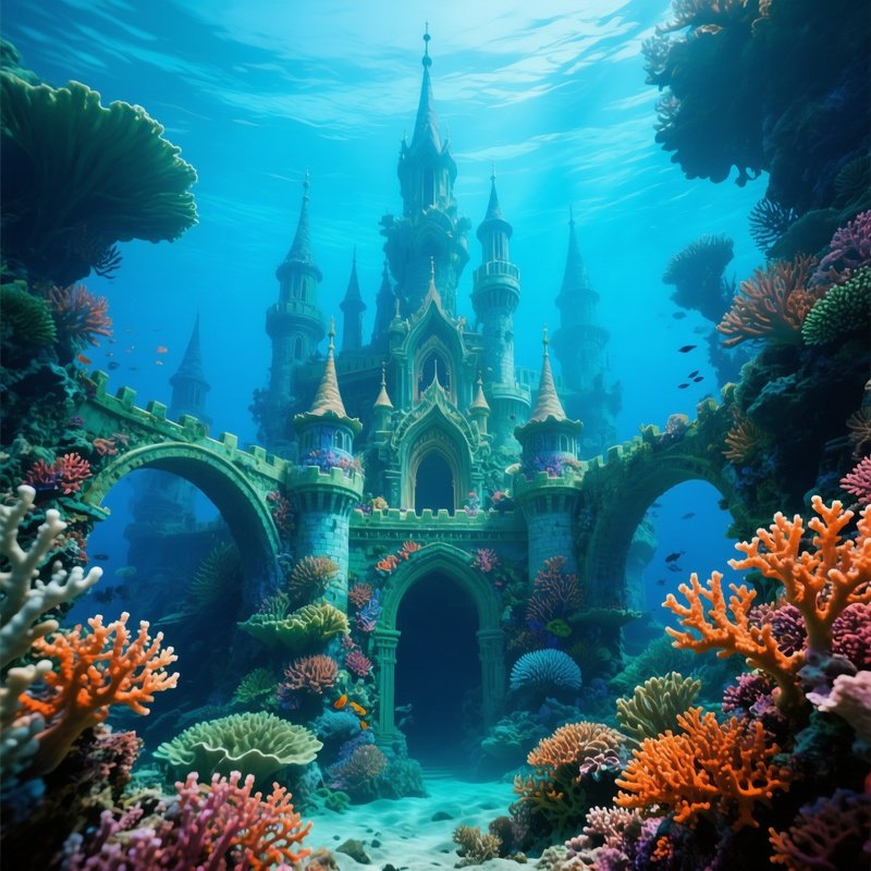 Fantasy Coral Reef Underwater Imagery