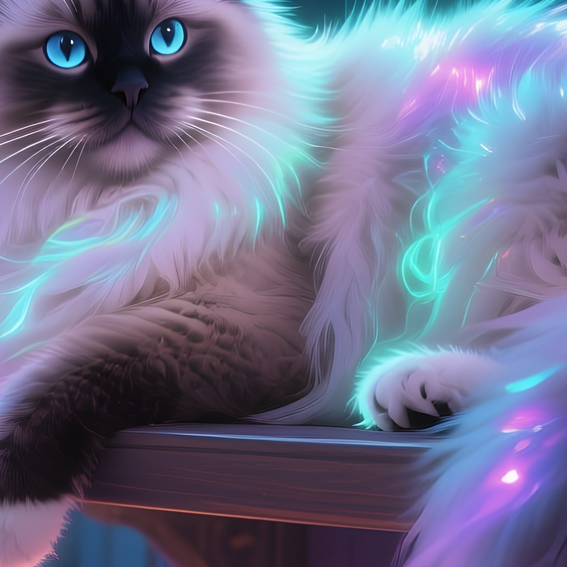 Fantasy Ragamuffin Perched High Shelf - Full Resolution Quality Preview