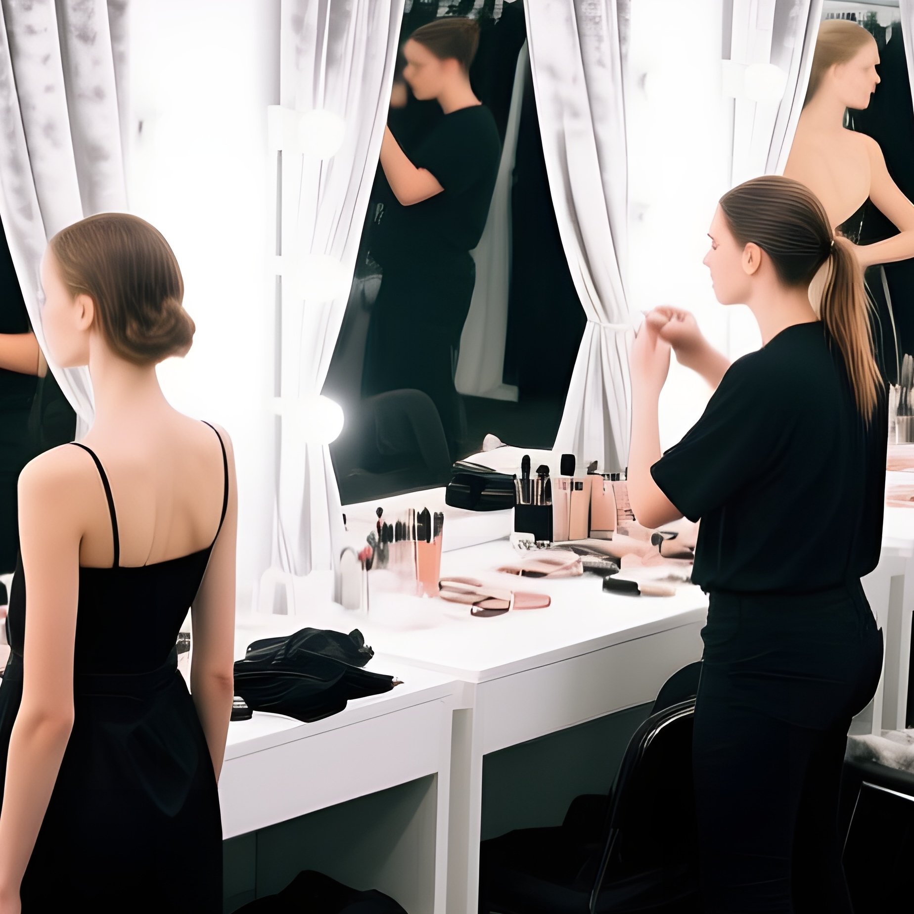 Fashion Runway Backstage Chaotic Organized - Full Resolution Quality Preview