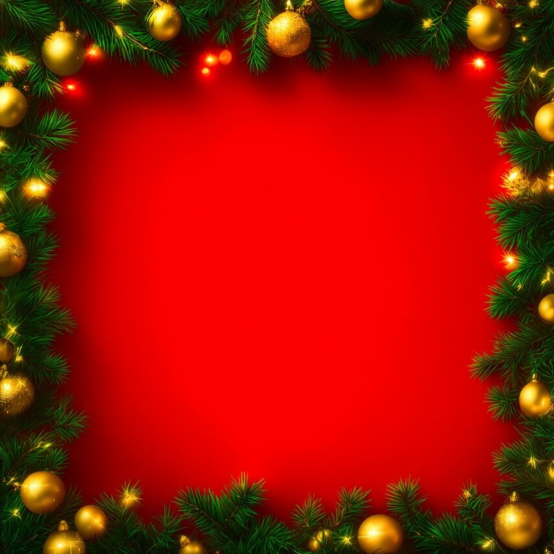 Festive Christmas Border Decoration Christmas Holiday