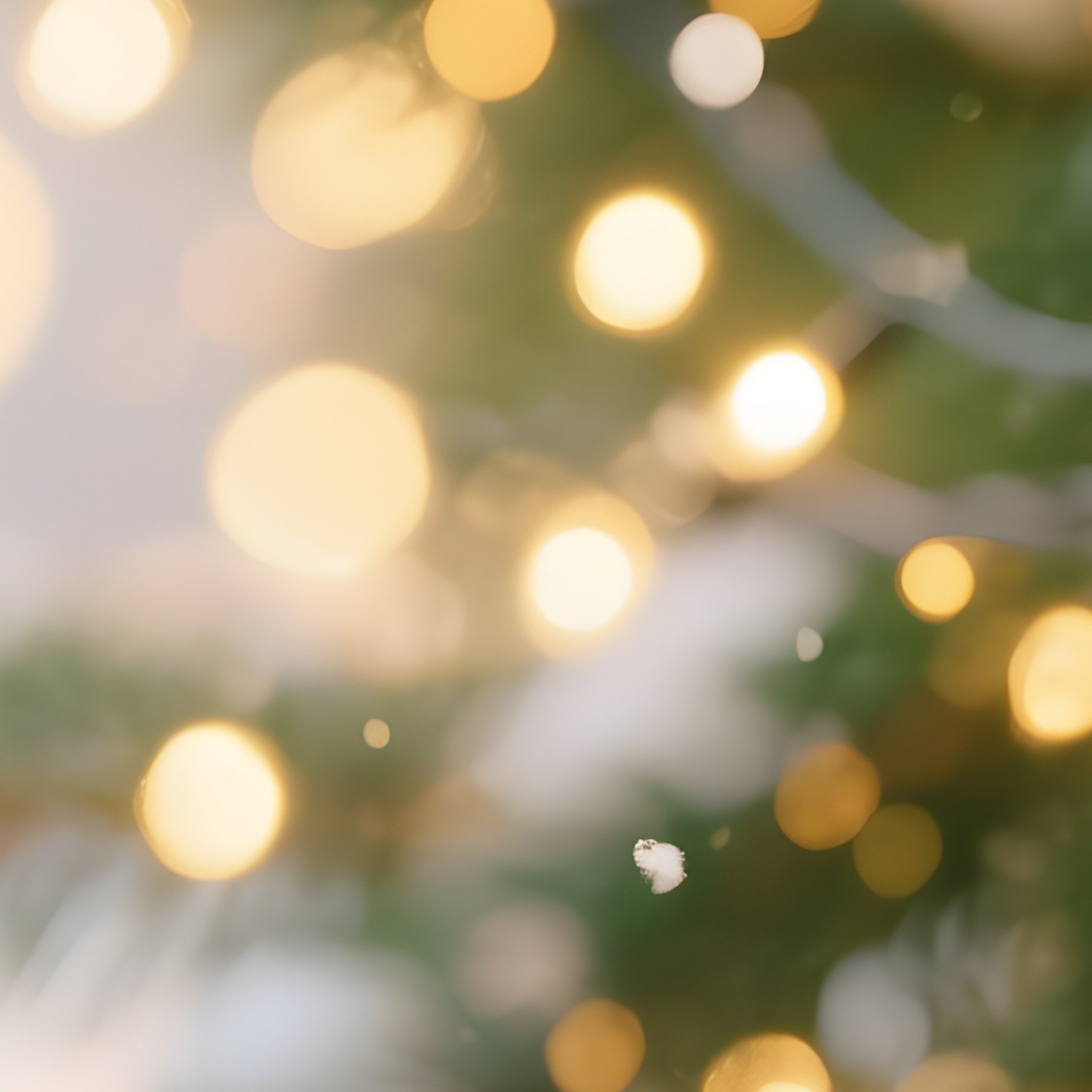 Festive Holiday Scene With Lights And Snow Christmas Holiday - Full Resolution Quality Preview