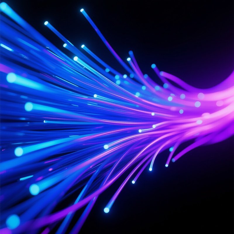 Fiber Optic Strands Fiber Optics Digital Art