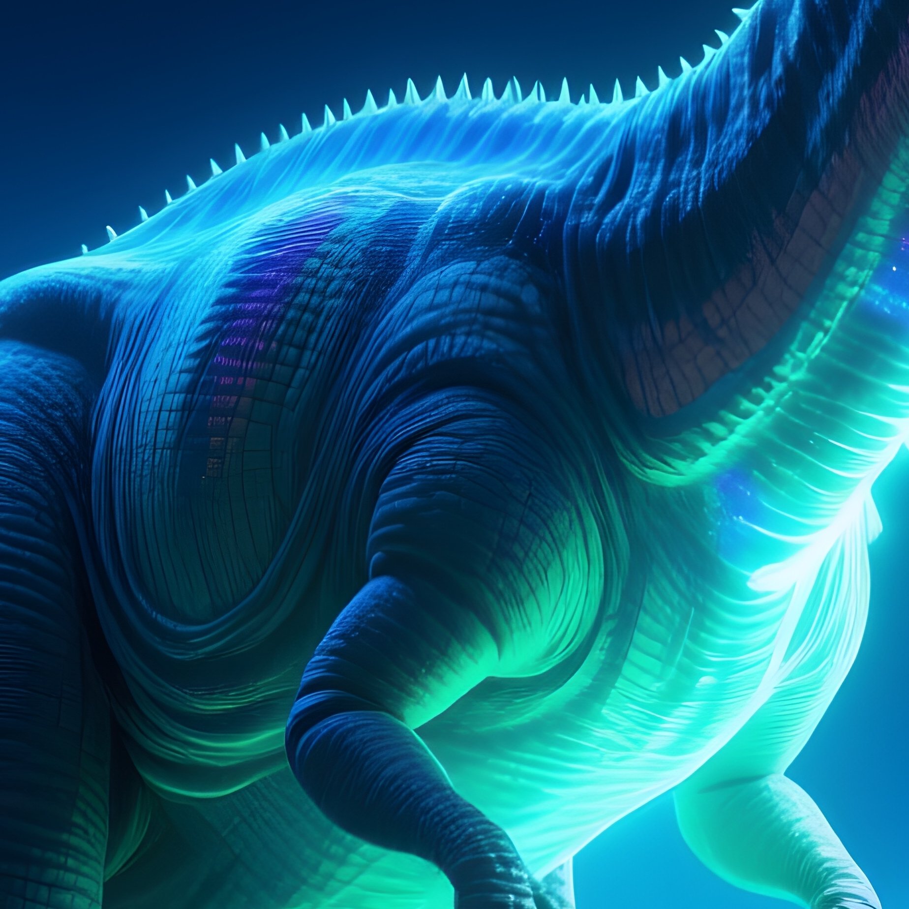 Fictional Dinosaur Fantasy Scenario - Full Resolution Quality Preview