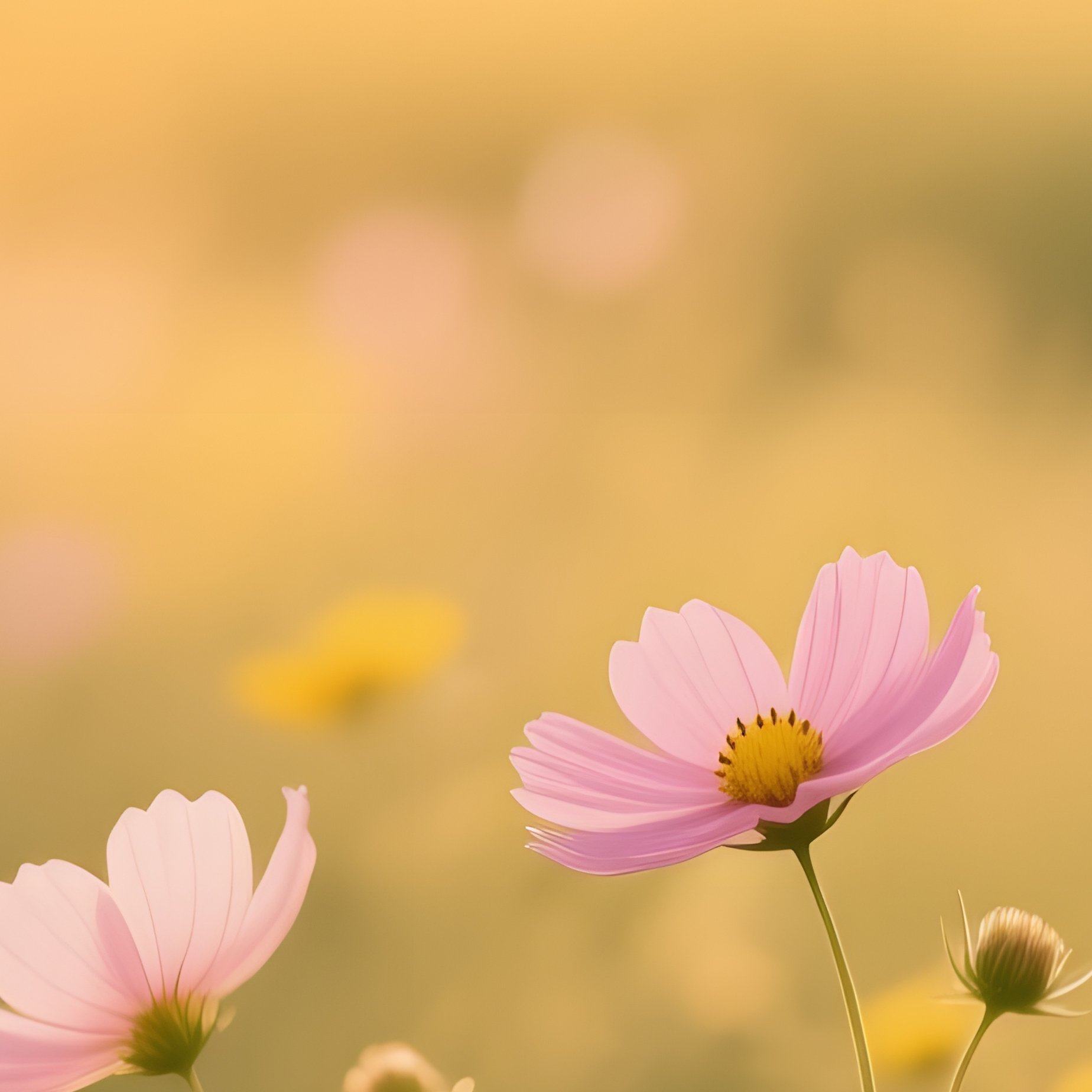 Field Of Wildflowers At Sunset Sunset Wildflowers - Full Resolution Quality Preview