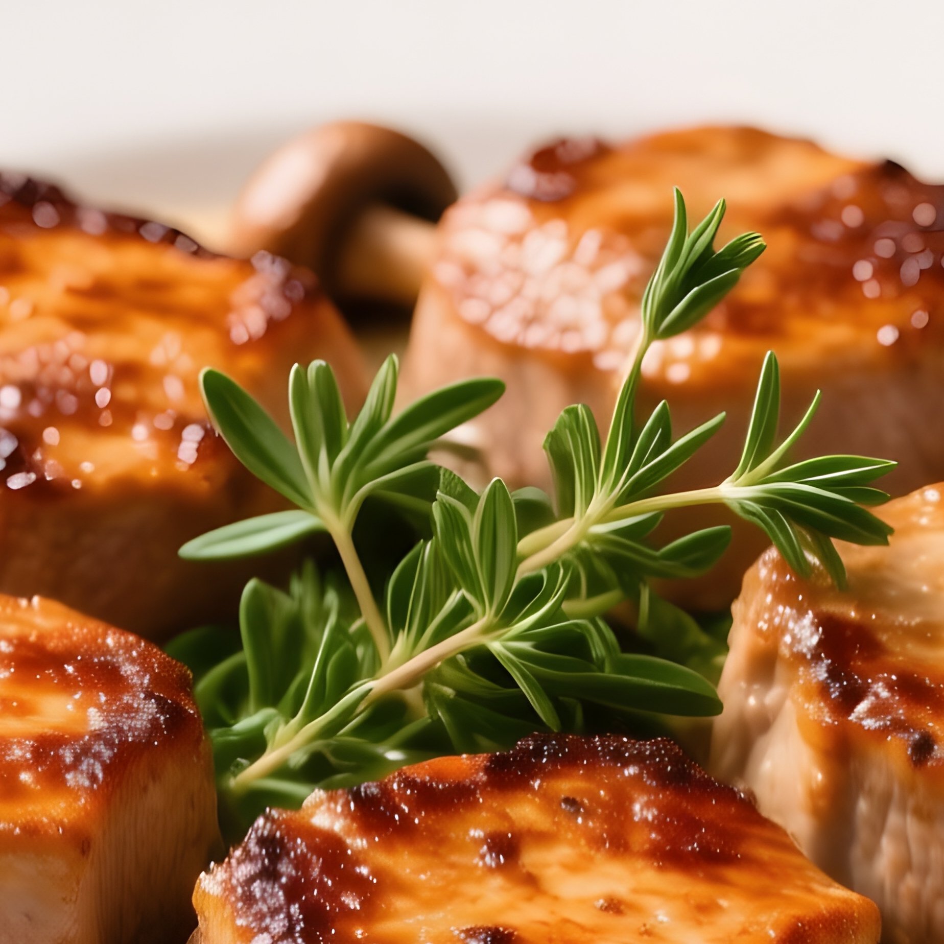 Filet Mignon De Porc Pork Tenderloin Medallions With Creamy Mushroom And Cider Sauce - Full Resolution Quality Preview