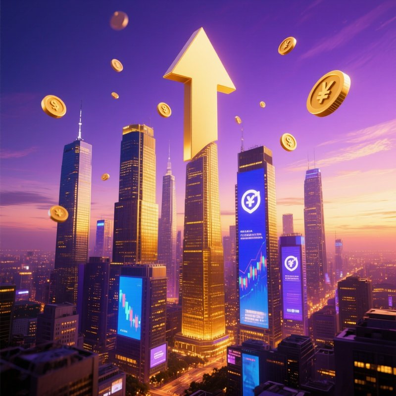 Finance Growth Wealth City Skyline